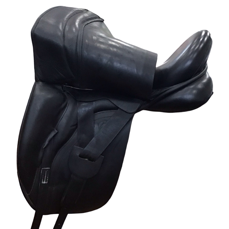 17.5" Hulsebos Dress CC Med/Wide Used Dressage Saddle - H