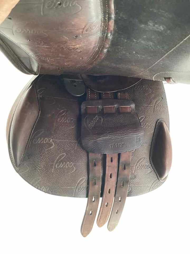17.5" Pessoa used adjustable tree close contact saddle
