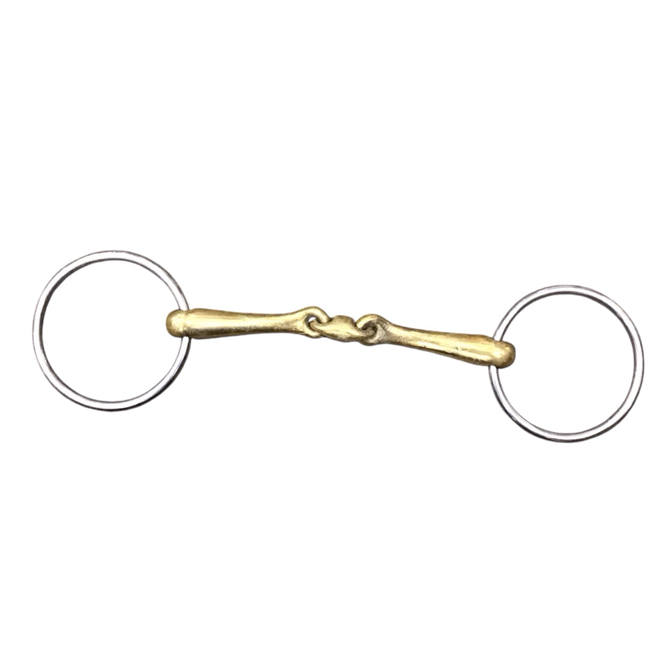 5.75" Neue Schule Angled Lozenge Loose Ring Snaffle Used - H