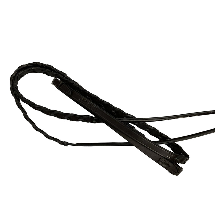 Nunn Finer 60" Fancy Stitched Laced Reins Dark Brown New