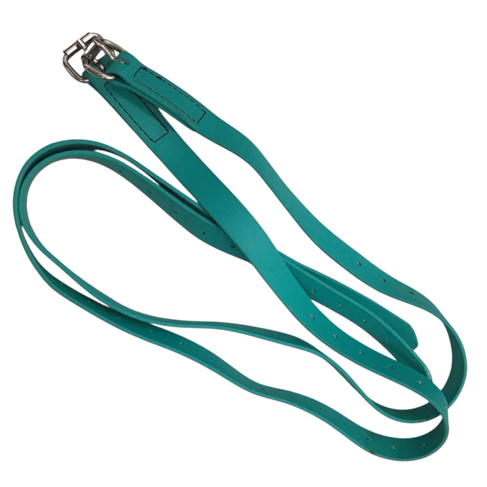 46" Teal Biothane Stirrup Leathers Used - H