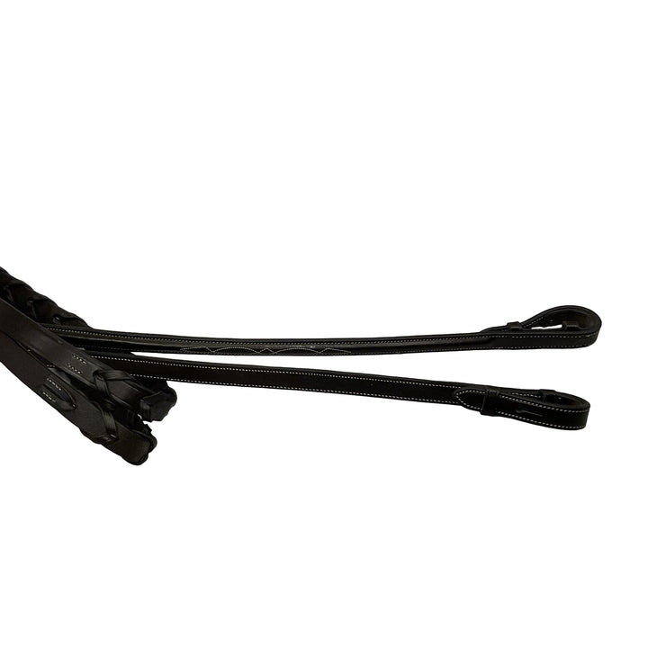 Nunn Finer 60" Fancy Stitched Laced Reins Dark Brown New