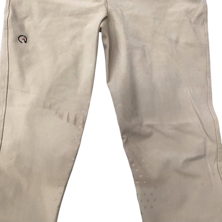 EGO 7 Women's Italian 50 Knee Patch Show Breech Tan *STAINING* Used - H