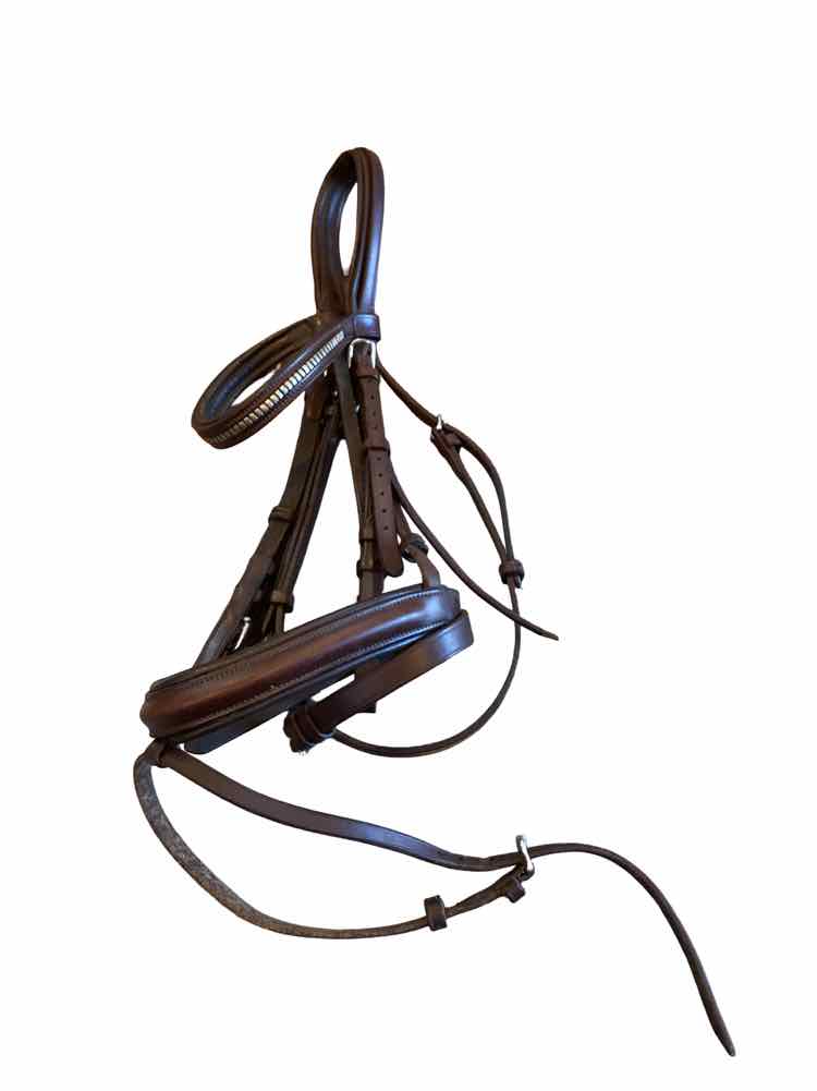 Leather figure 8 full size used bridle B