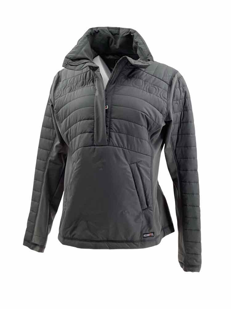 Kerrits new ladies M grey quilted pull over jacket B