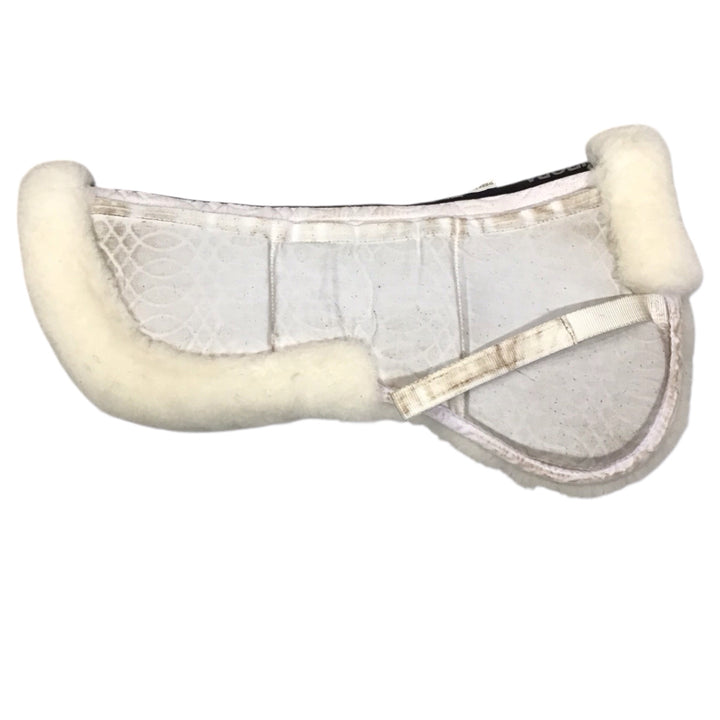 Ovation Europa Fleece Half Pad W/ Shims Large White Used - H