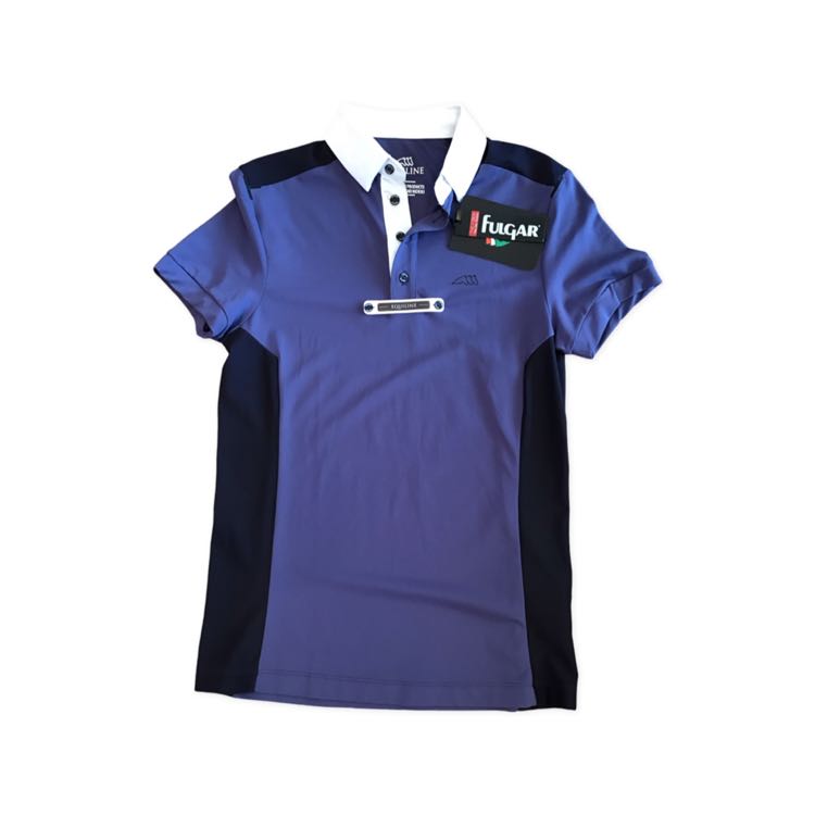 Equiline new blue show mens Polo size XS B