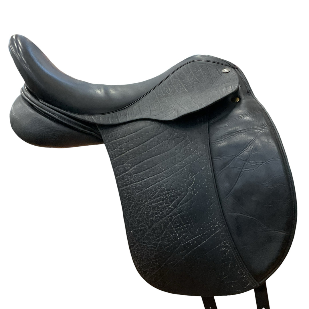 17.5" Frank Baines Elegance Wide Used Dressage Saddle - H