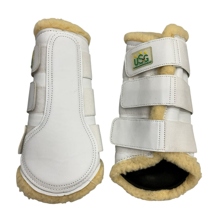 USG Large Fleece Lined Brush Boot White Used - H