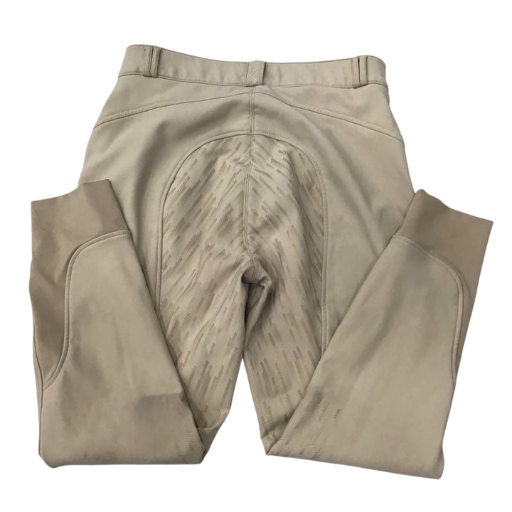 LeMieux DryTex Waterproof Fleece Lined Winter Breech Tan Used - H