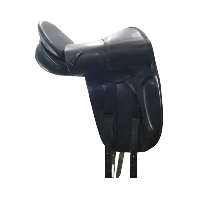 17" HDR Wide Tree Used Dressage Saddle - C