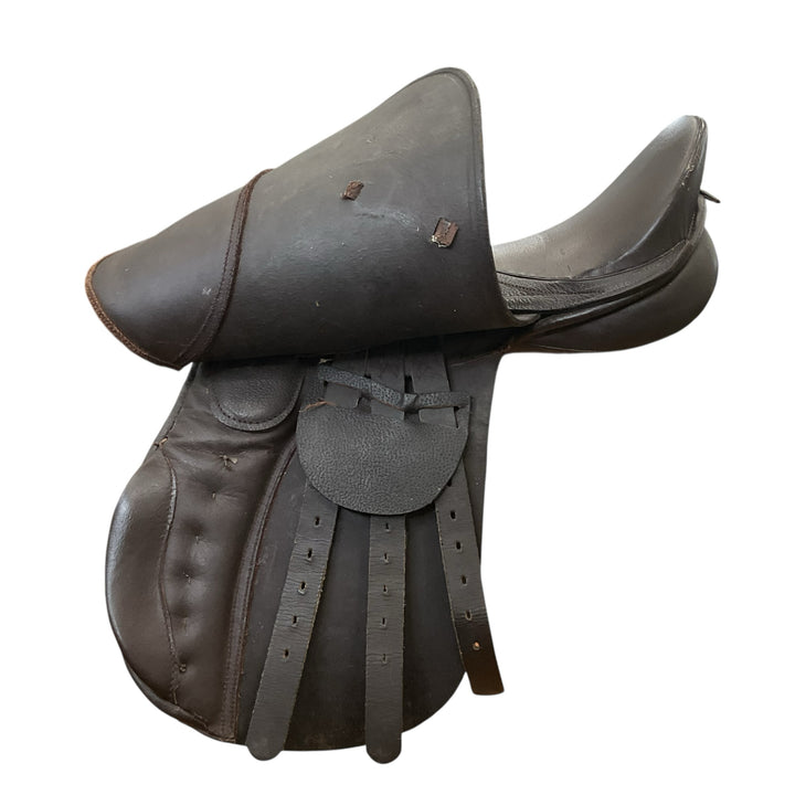 15" Unbranded Wide Used Childs All Purpose Saddle - H