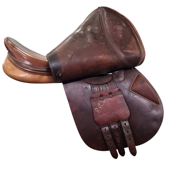 18" Pessoa Rodrigo Wide Used Hunter/Jumper Saddle - H