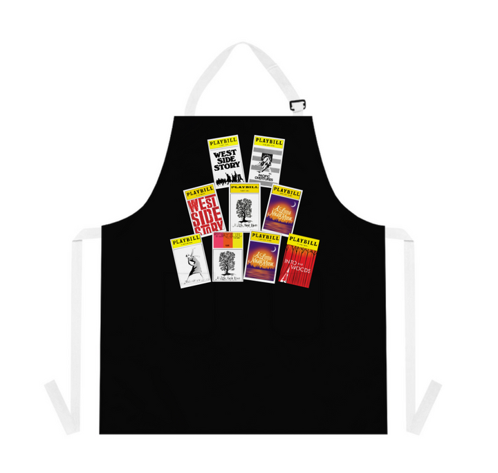 Sondheim Apron - Choose your favorite Playbill covers