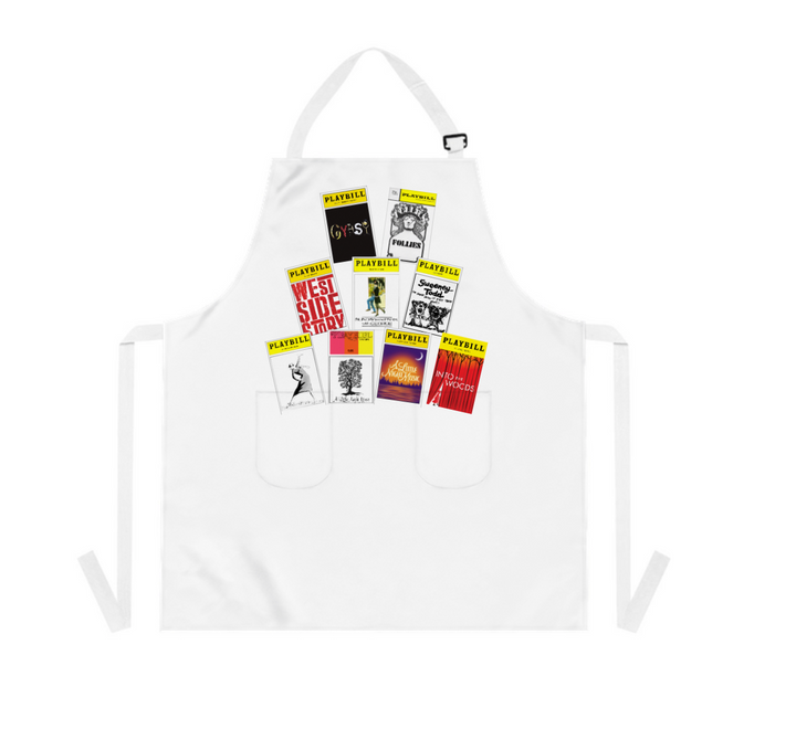 Sondheim Apron - Choose your favorite Playbill covers