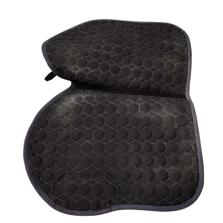 LeMieux Small Eurojump Suede All Purpose Saddle Pad Corn Blue Used - H