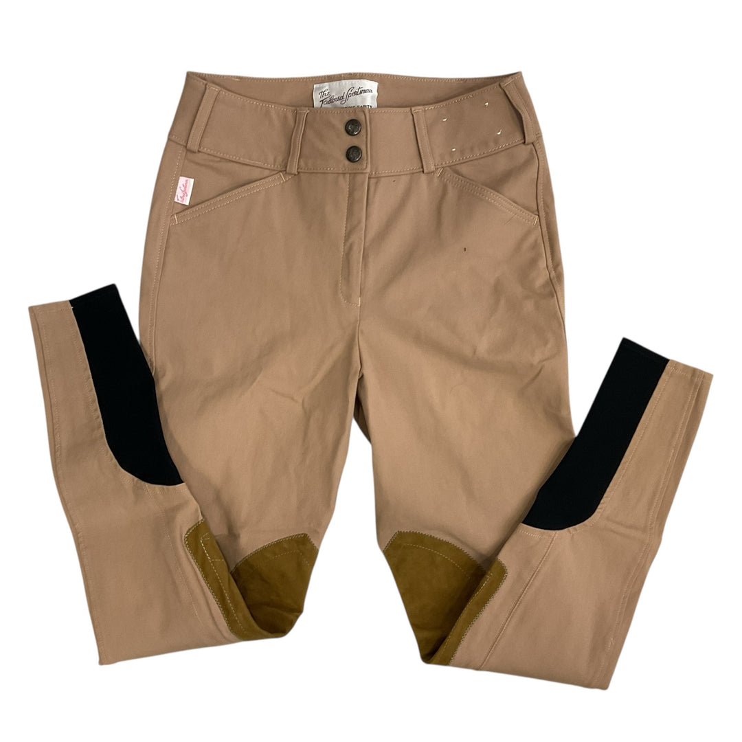 Tailored Sportsman Women's 26 Trophy Hunter Knee Patch Breech Fawn Used - H