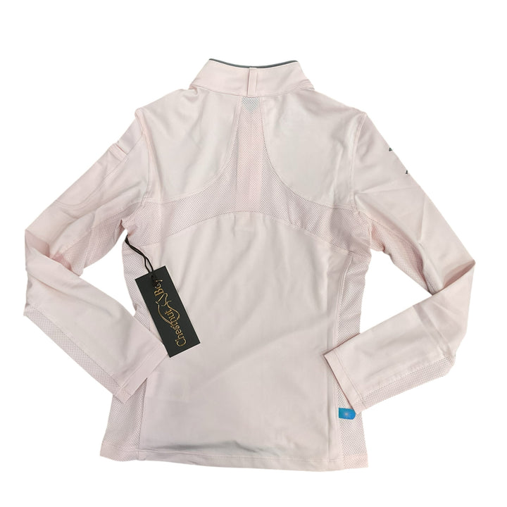 Chestnut Bay Child Medium Performance Rider SkyCool Youth Shirt Blush New - H