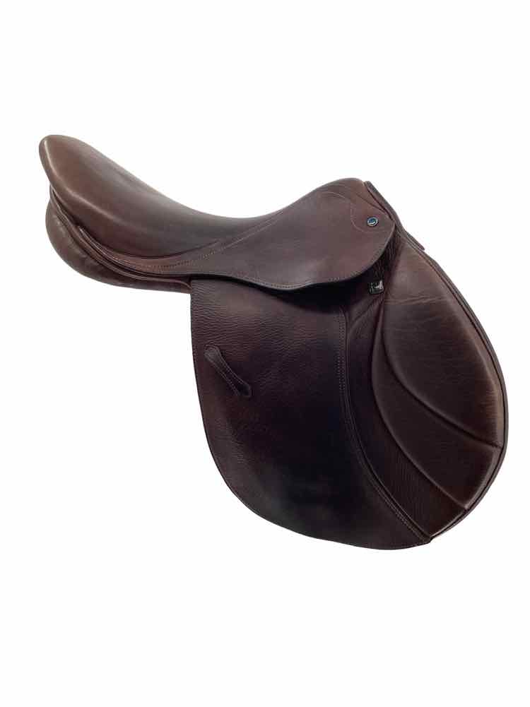 18" Stubben Portos Deluxe used close contact saddle B has blue cover