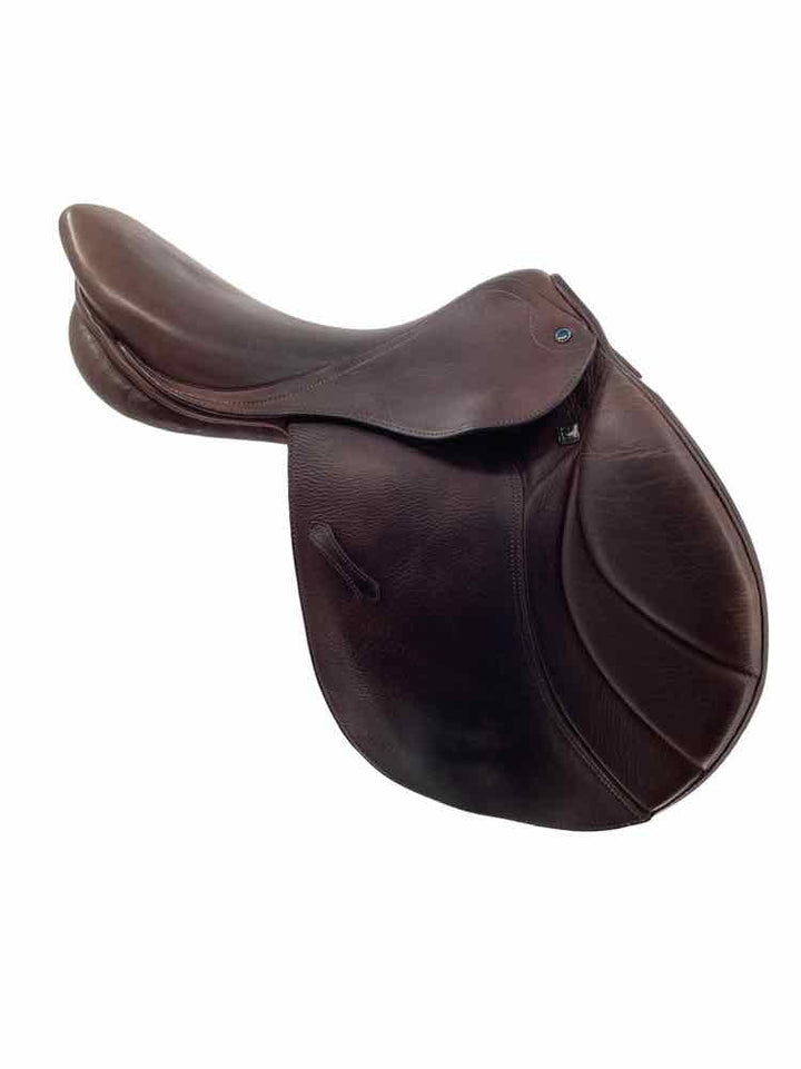 18" Stubben Portos Deluxe used close contact saddle B has blue cover