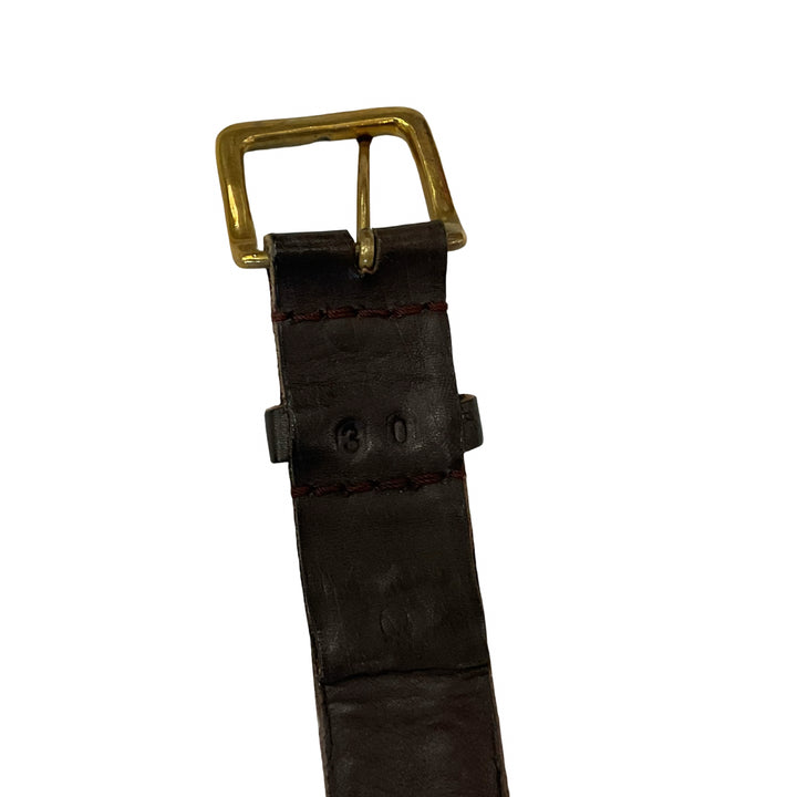 Global Girls Leather Beaded Belt Used