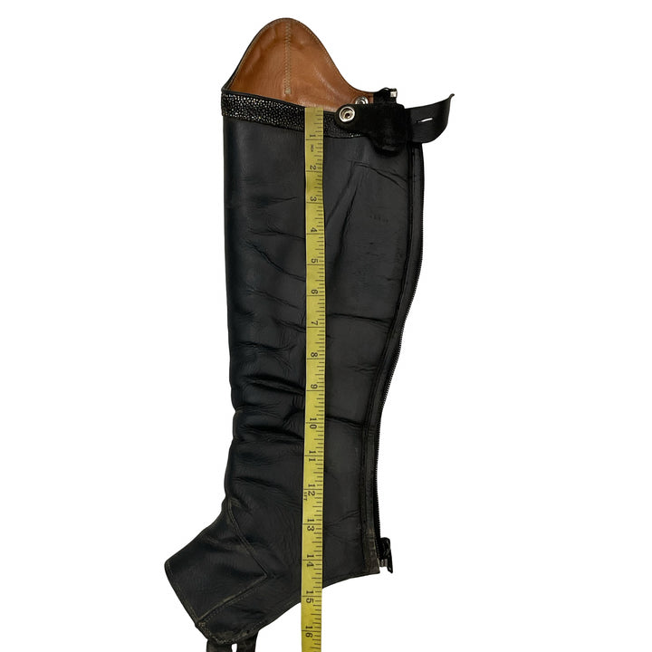 Celeris Custom Half Chap w/ Bling Top Black Used