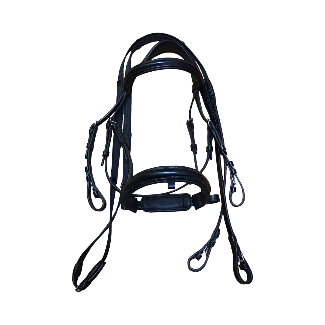 Shires Avignon Aspen Flash Bridle w/Reins AS-IS No strap Used
