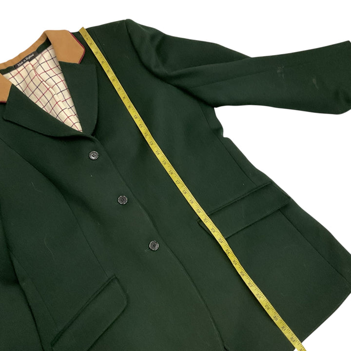 The Hunting Shop Men's Custom Green Wool Hunt Coat Used - H