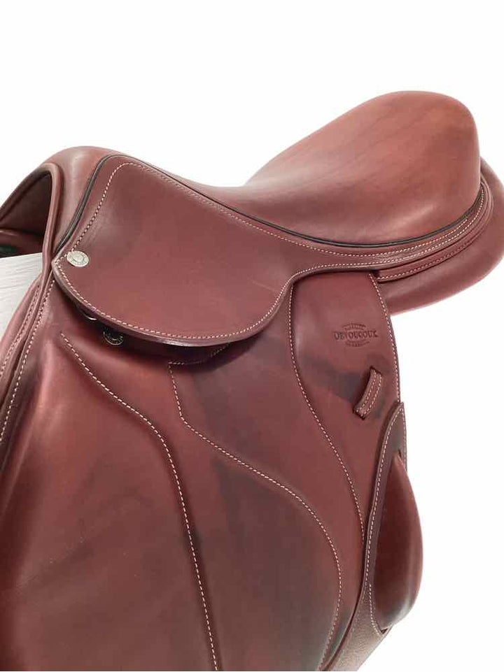 17.5" Devoucoux mono flap used saddle