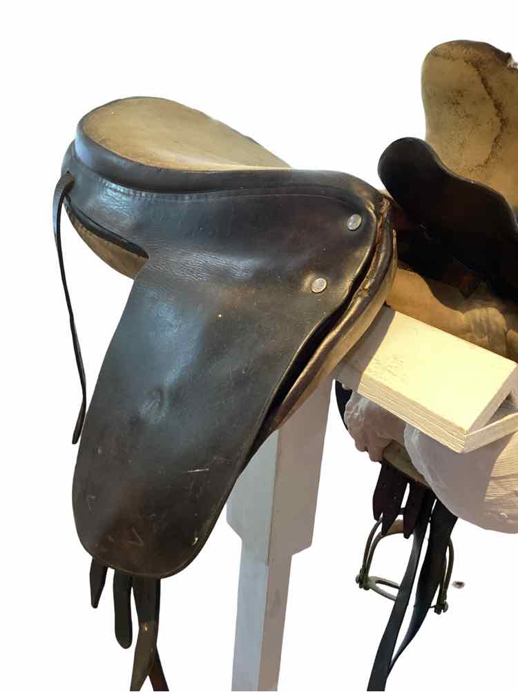 NO brand side saddle seat is 22.5" Long wide is 14" and dot to dot 3.75" B