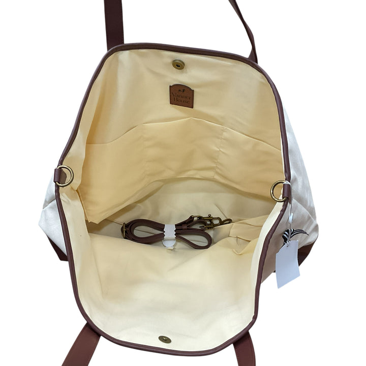 Vanner House Trotting Horse Tote Bag Tan/Brown New - H