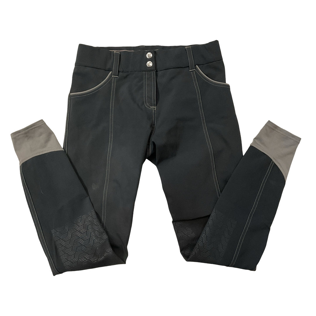 GhoDho Women's 28 Knee Patch Schooling Breech Dark Grey Used