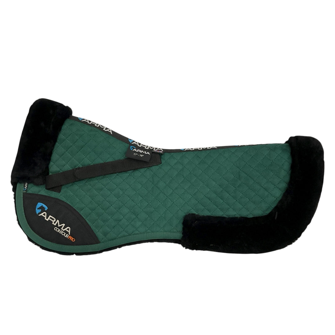 Shires Arma 17"-18" Half Pad Green/Black Used- H