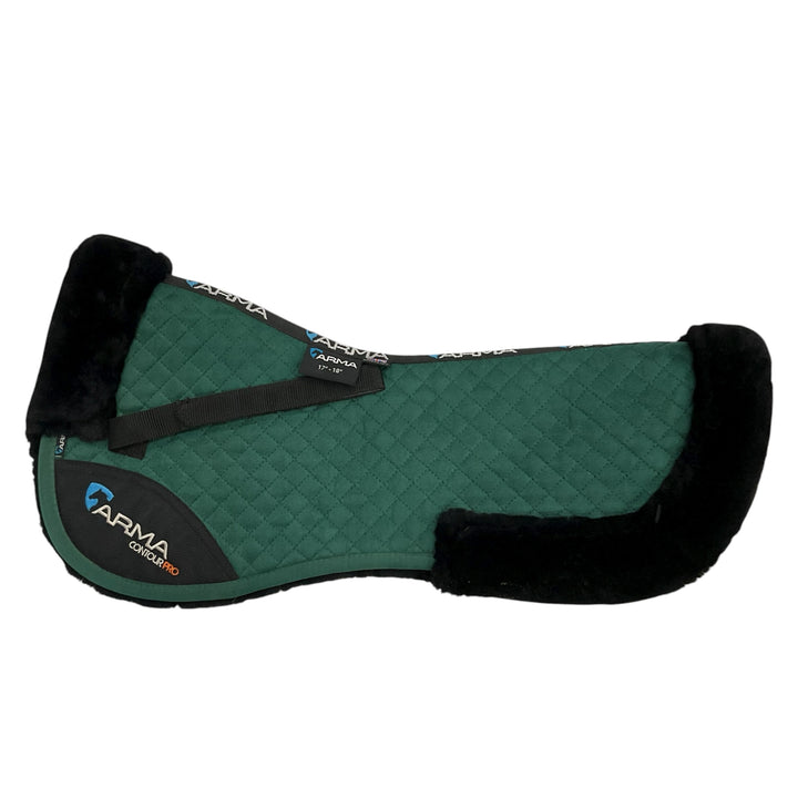 Shires Arma 17"-18" Half Pad Green/Black Used- H
