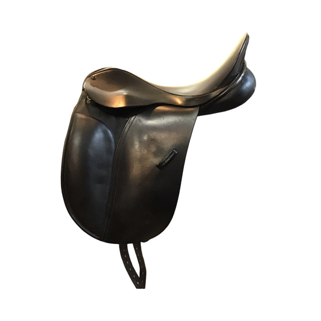 17" County Competitor Wide Tree Used Dressage Saddle - C