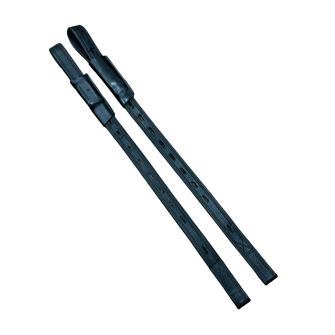 Prestige Small Webber Stirrup Leathers Black Used