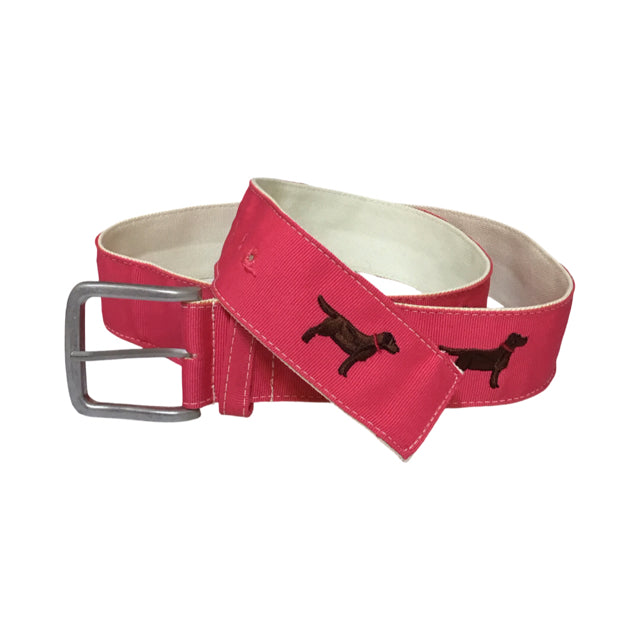Dancing Dog Design XL Lab Ribbon Belt Used