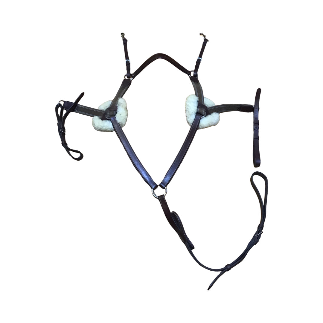 HDR 5pt Leather/Elastic Breastplate Used