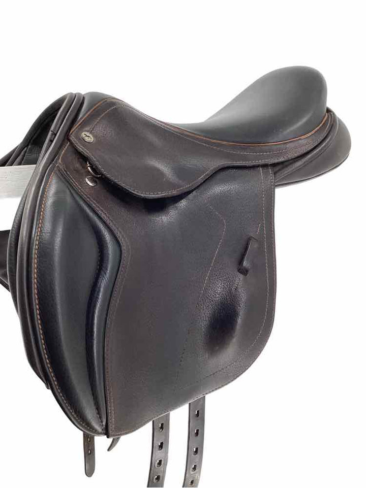 17" Black Country Mono flap wool used jumping saddle B