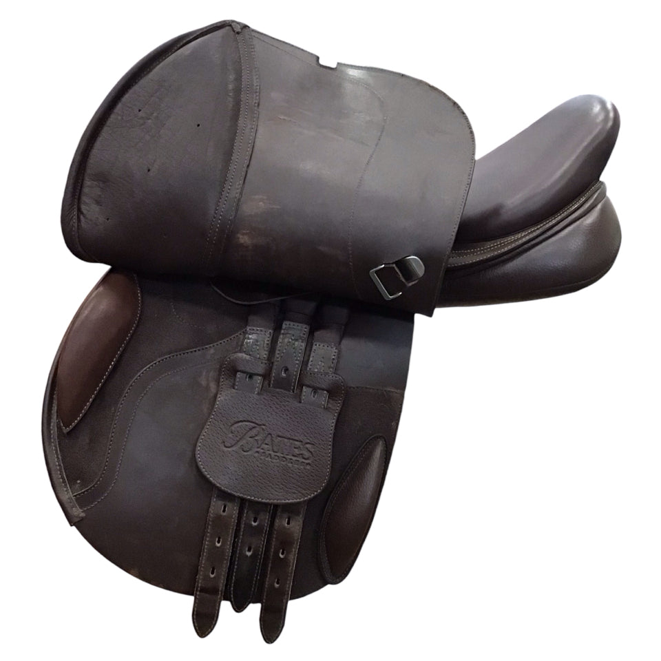 17" Bates Adjustable Used Hunter/Jumper Saddle - H