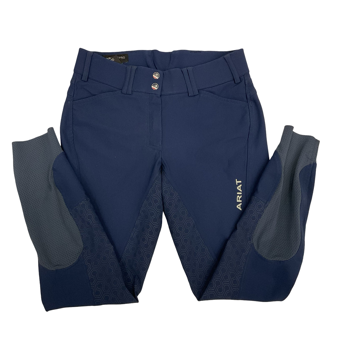 Ariat Women's 26 Tri Factor Full Seat Schooling Breech Navy Used