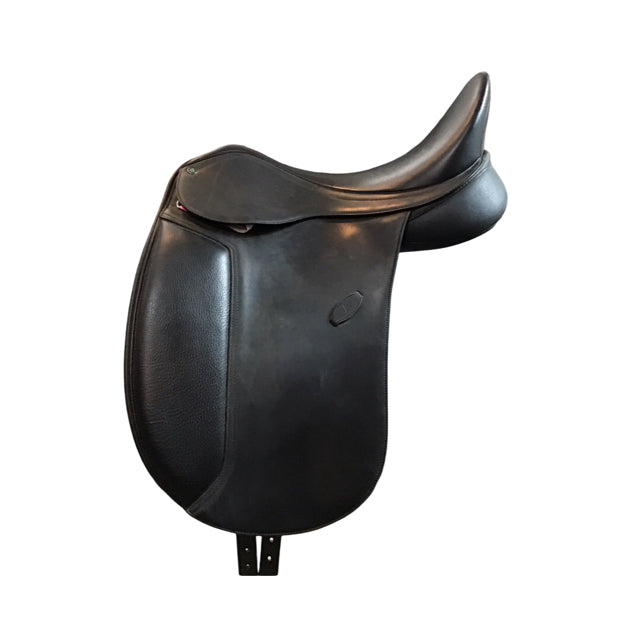 17" Arena Wide Tree Used Dressage Saddle - C