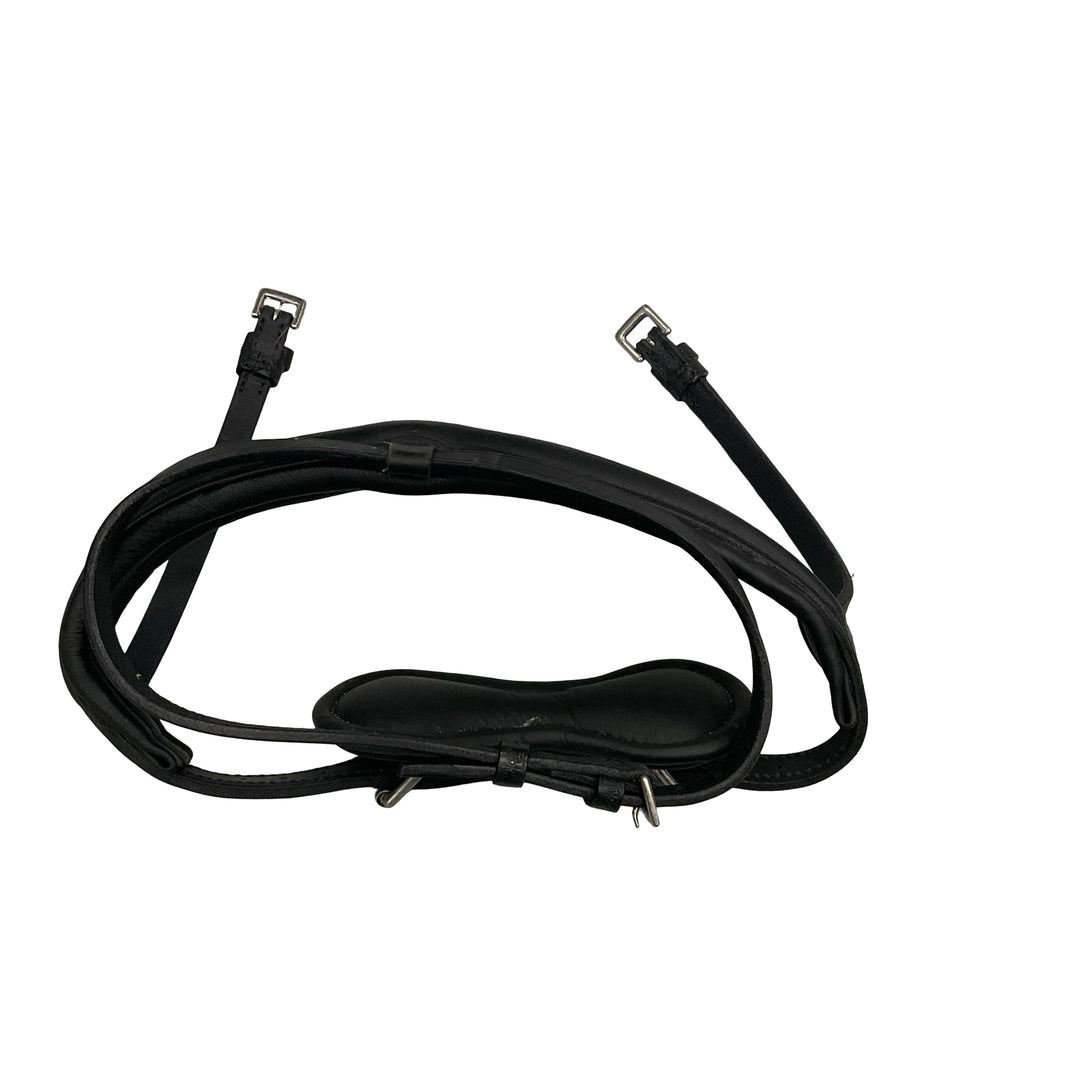 Stubben Padded Flash Noseband Horse Black Used - H