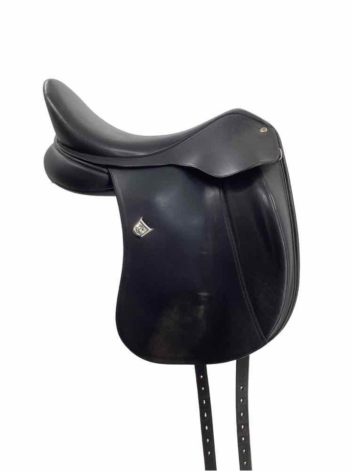 17.5" Bates used adjustable tree dressage saddle