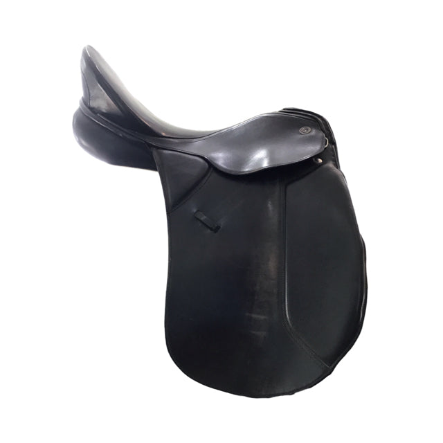 18" Kieffer Mosel Medium Tree Used Dressage Saddle - C