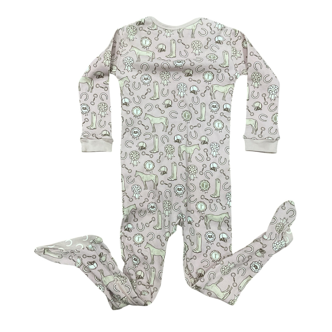 Mini Britches Child 3T Baby Romper Pink Horse Print New - H