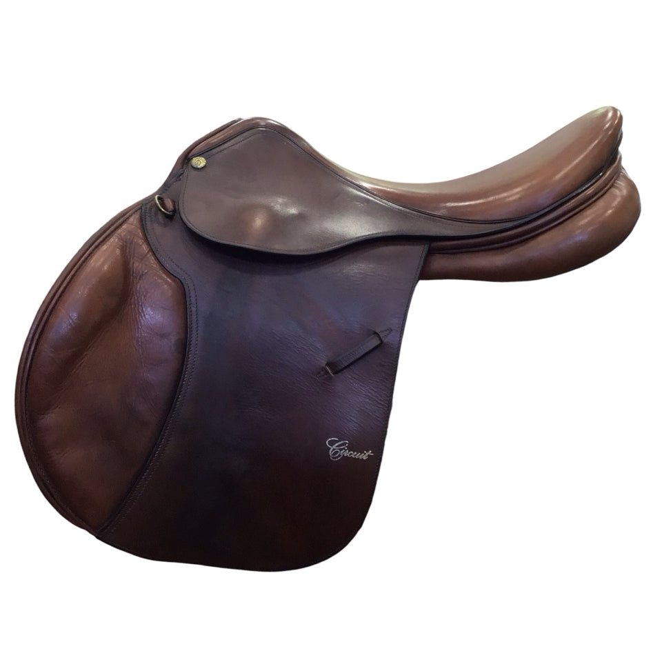 17" Dover Circuit Wide Used Hunter/Jumper Saddle - H