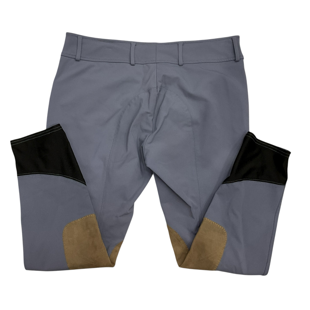 RJ Classics Women's 32 Grey Label Gulf Front Zip Knee Patch Schooling Breech - H