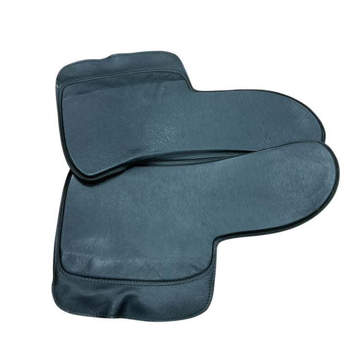 Saddle Right English Glove Leather Saddle Pad Black Used - H