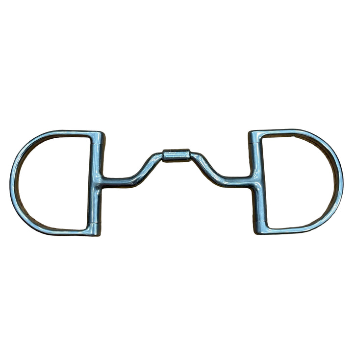 Myler 5.25" Dee Ring Ported Barrel Snaffle w/o Hooks Used - H